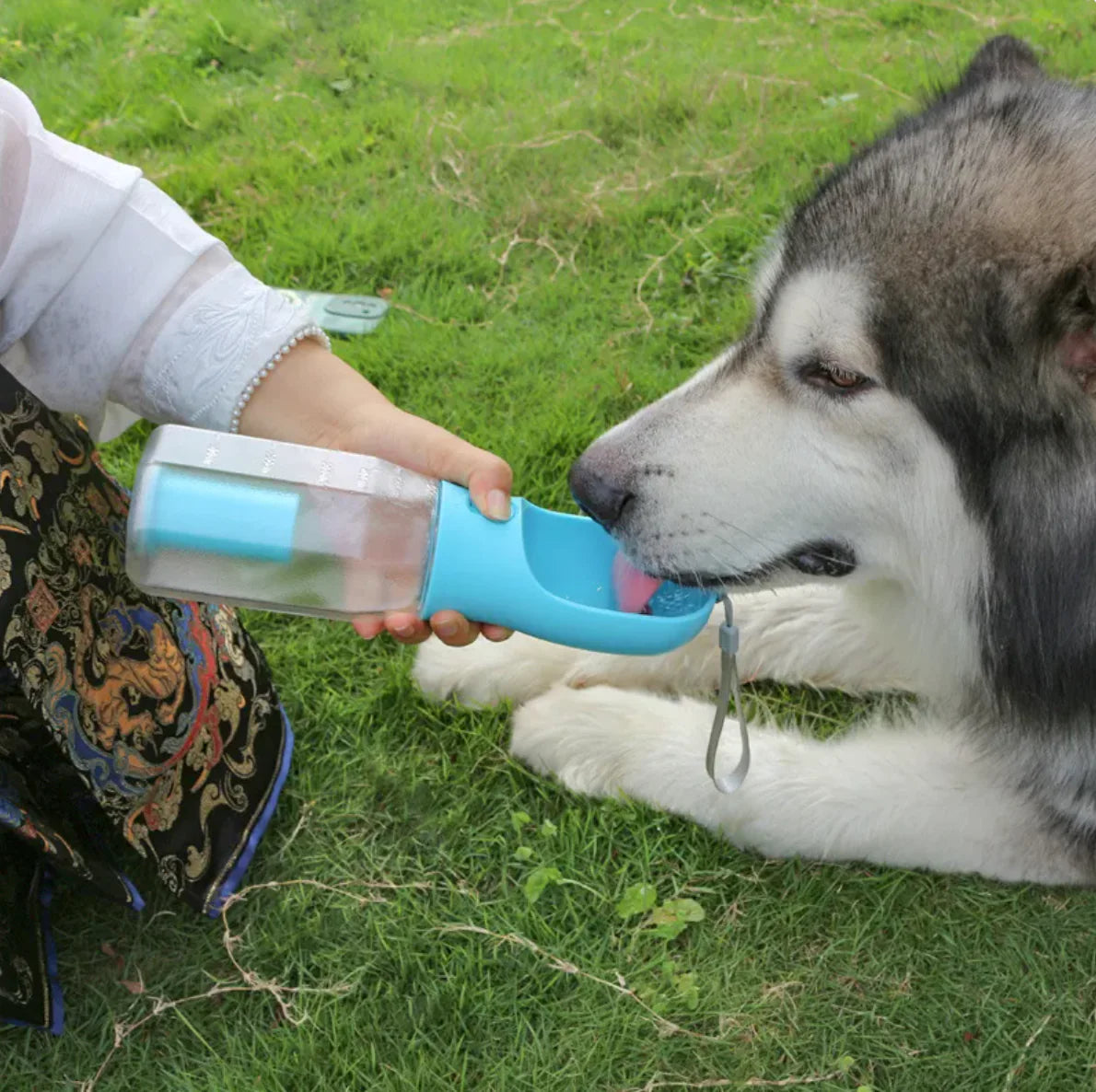 3-in-1 Pet Water & Food Bottle with Waste Bag Holder 🐶