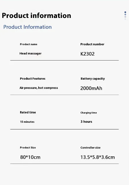 Electric Scalp Massager with Heat Therapy – Headache & Stress Relief